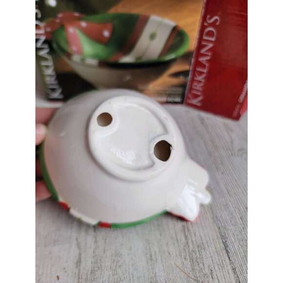 Kirkland ornament ball trinket bowl Xmas home decor vintage - Picture 7 of 7